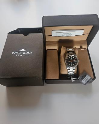 MONDIA ITALY - MODELLO 5 ATM QUARTZ NERO / ARANCIO
