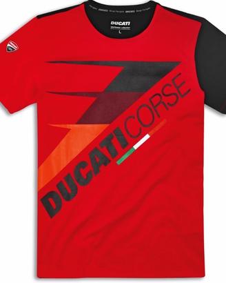 T shirt Ducati DC speed BIANCO/GRIGIO/ROSSO