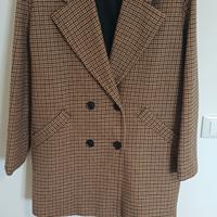 Blazer lungo / Cappotto leggero Bershka a quadri 