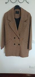Blazer lungo / Cappotto leggero Bershka a quadri 