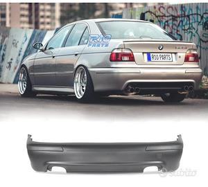 PARAURTI POSTERIORE BMW E39 LOOK M5 DOPPIA USCITA