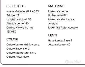 Occhiali sole Prada