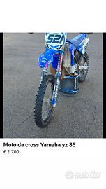 motocross yamaha yz 85