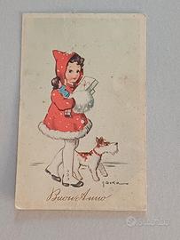 Cartolina Vintage Buon Anno 1944 