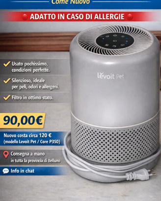 Purificatore Aria Levoit Pet – Come Nuovo
