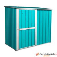 Box casetta giardino Acciaio 174x100 azzurro