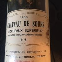 BOTTIGLIA VINO  CHATEAU DE SURS  1966 DA COLLEZION