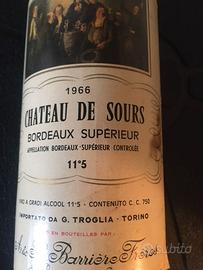 BOTTIGLIA VINO  CHATEAU DE SURS  1966 DA COLLEZION