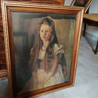 Dipinto su tela cornice legno 