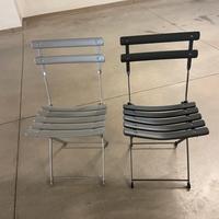 Sedie pieghevoli da esterno in metallo