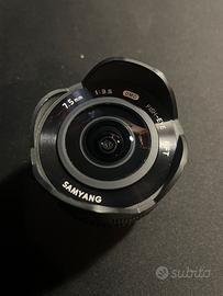 Obiettivo M 4/3 -SAMYANG 7.5mm 3.5 manual focus