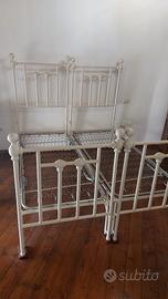 Letto in ferro battuto restaurato – Stile classico