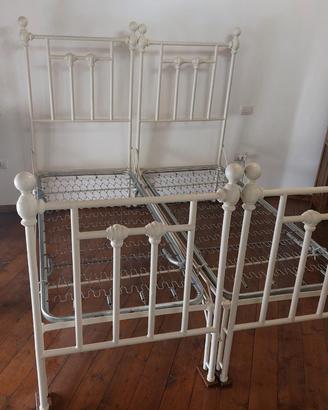 Letto in ferro battuto restaurato – Stile classico