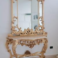 SPECCHIERA STILE BAROCCO VENEZIANO CON CONSOLLE