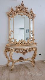 SPECCHIERA STILE BAROCCO VENEZIANO CON CONSOLLE