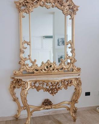 SPECCHIERA STILE BAROCCO VENEZIANO CON CONSOLLE
