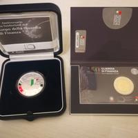 5 euro argento Guardia di Finanza+ Coincard 2 euro