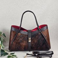 Borsa in vera pelle e cavallino made in Italy
