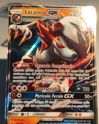 Carte Pokèmon Lycanroc gx