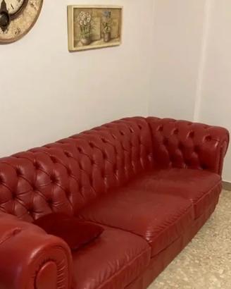 Salotto in vera pelle