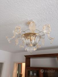Lampadario in vetro
