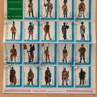 FRANCOBOLLI CELEBRATIVI UNIFORMI MILITARI