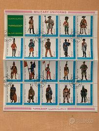 FRANCOBOLLI CELEBRATIVI UNIFORMI MILITARI
