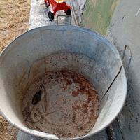 tinozza in zinco anni 70 grandissima 