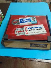Espositore vintage da banco Gillette