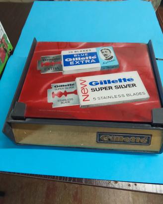 Espositore vintage da banco Gillette