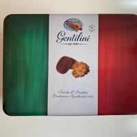 Scatola in latta tricolore, marca Gentilini