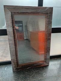 Specchio con cornice in legno H145 L99