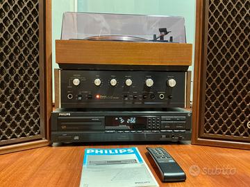Stereo vintage vinili e CD, SANSUI-GARRARD-PHILIPS