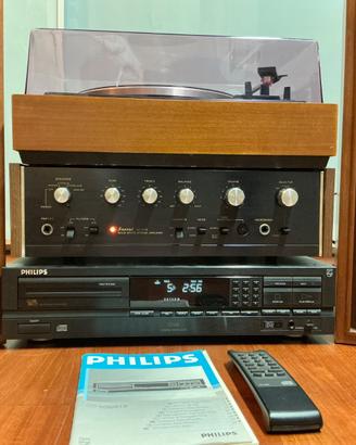 Stereo vintage vinili e CD, SANSUI-GARRARD-PHILIPS