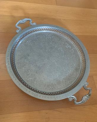 Vassoio grande in silverplate