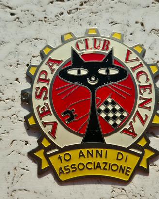 vespa club Vicenza placca metallica 1959 originale