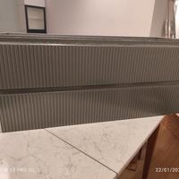 Mobile Bagno 120 Sospeso verde effetto cannettato 