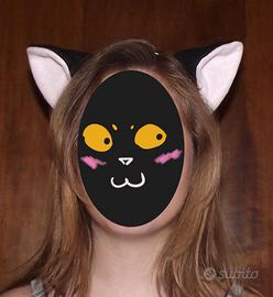 passata capelli cerchietto metallo orecchie gatto