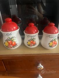 contenitori sale, zucchero, caffè
