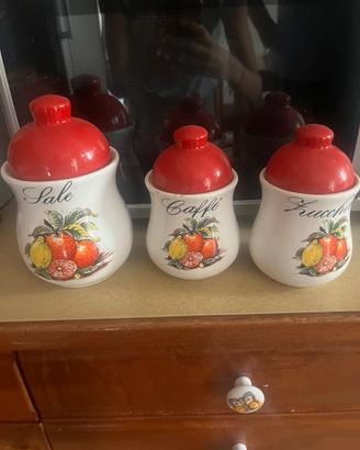 contenitori sale, zucchero, caffè