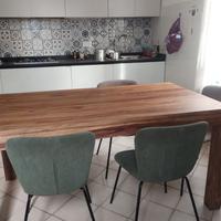 Tavolo nuovo in legno massello sheesham 160x90