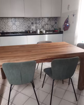 Tavolo nuovo in legno massello sheesham 160x90