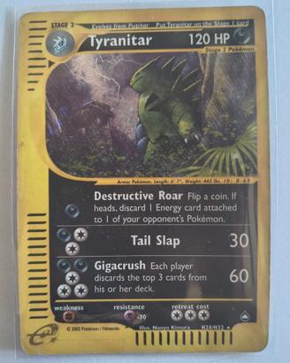 Tyranitar Aquapolis Holo H28/H32 – Vintage Pokémon