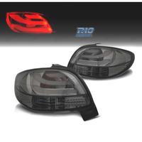 FANALI PEUGEOT 206 98-09 LIGHT BAR FONDO CROMATO A