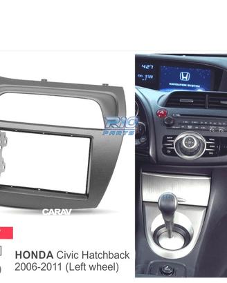 CORNICE NERA RADIO 2-DIN PER HONDA CIVIC HATCHBACK