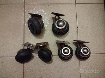 6 rotelle da mobile - vintage