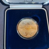 Moneta d'argento da 5€ gr 18 gr.