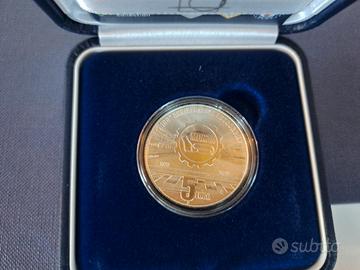 Moneta d'argento da 5€ gr 18 gr.