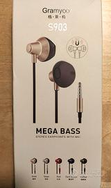 Auricolari S903 con microfono e aggancio magnetico