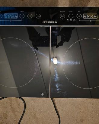 Piano cottura a induzione doppio
